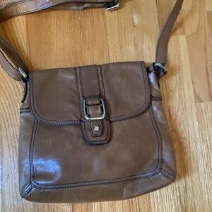 Fossil vintage leather crossbody or shoulder bag
